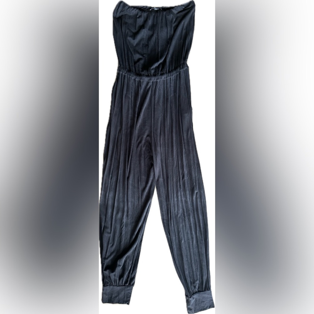 Young Fabulous & Broke Reece Olive Green & Black Tie Dye Strapless Jumps… - Picture 4 of 8